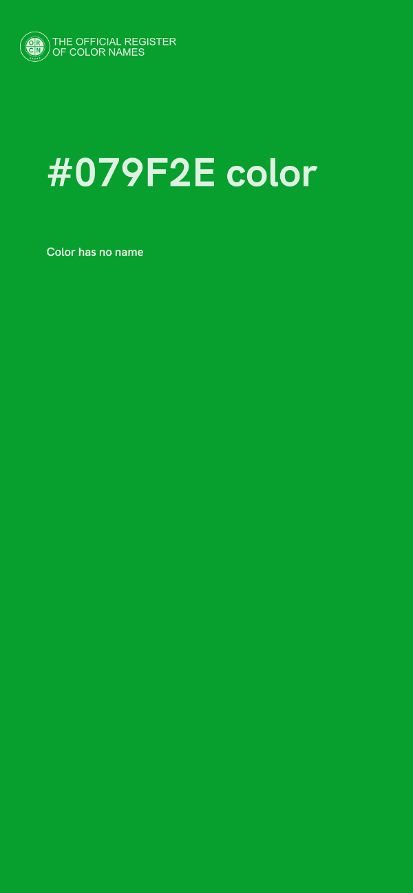 #079F2E color image