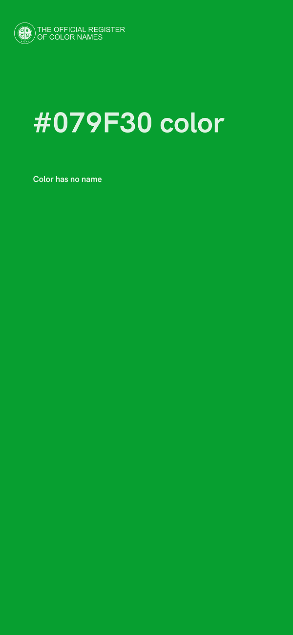 #079F30 color image