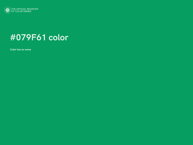 #079F61 color image