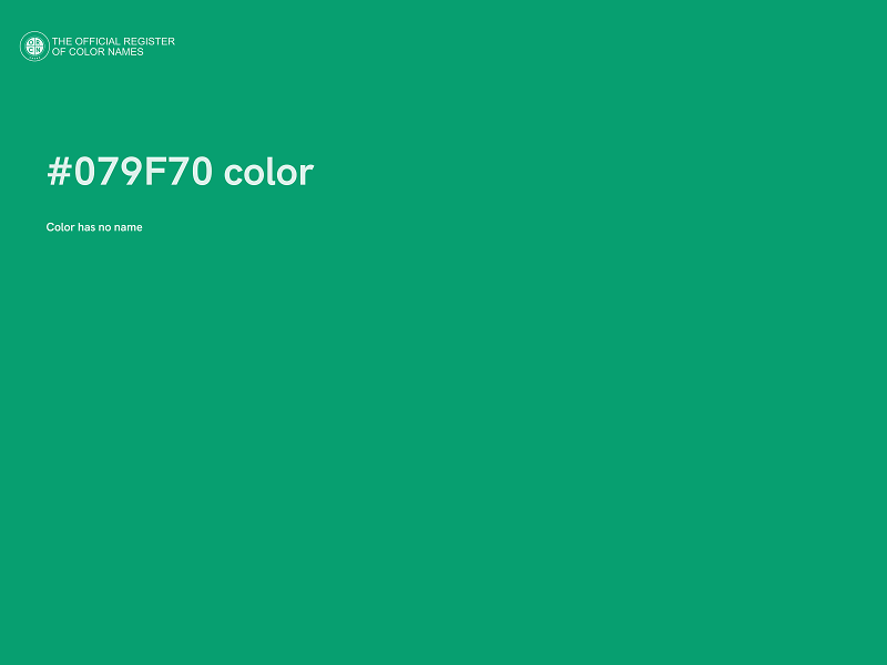 #079F70 color image
