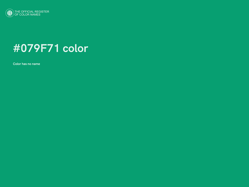 #079F71 color image