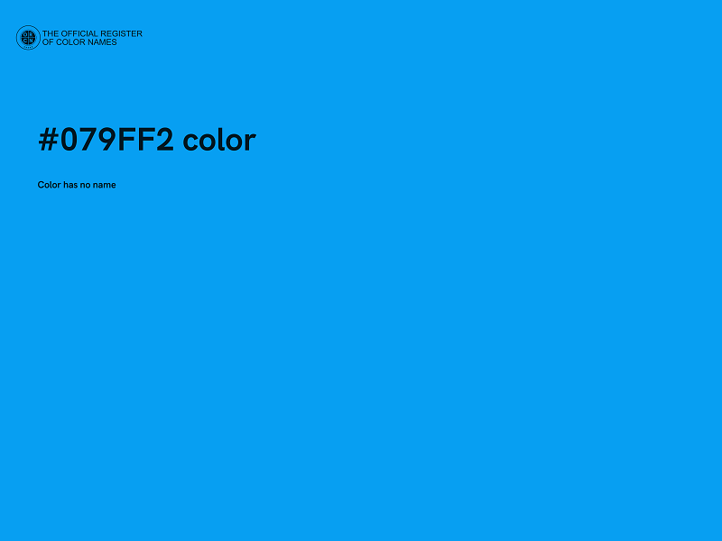 #079FF2 color image