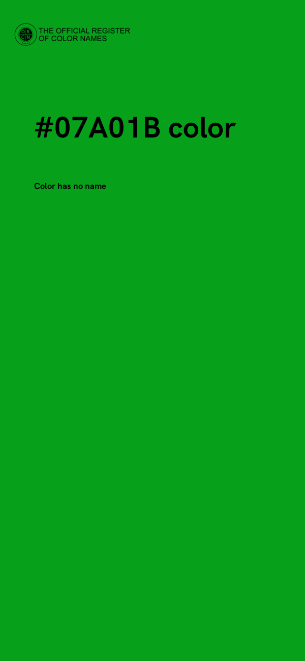 #07A01B color image