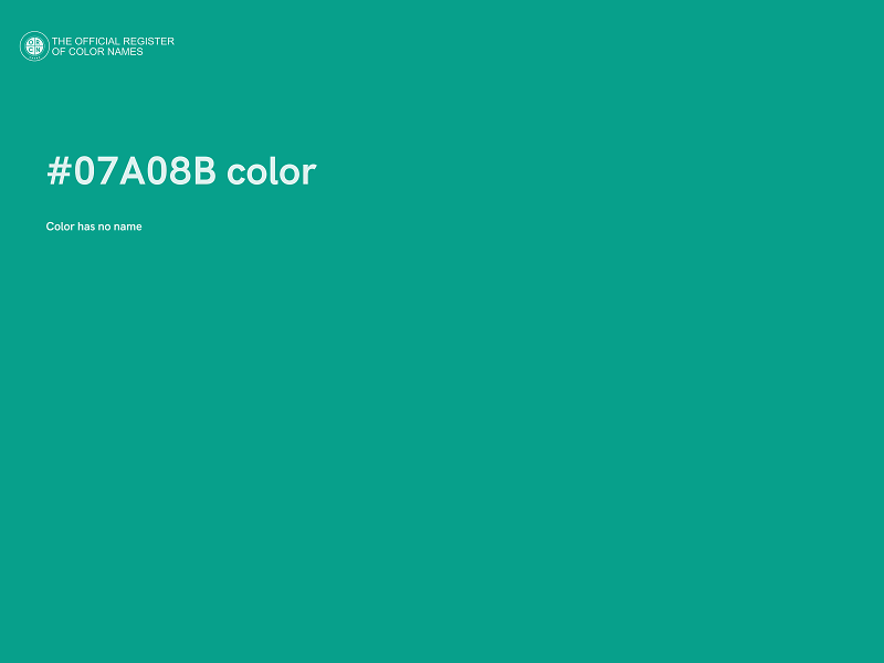 #07A08B color image