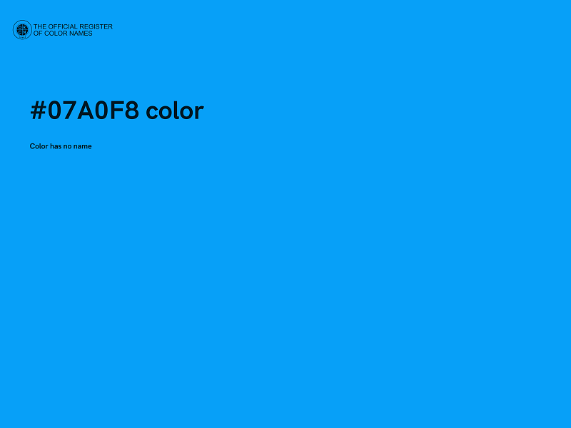 #07A0F8 color image