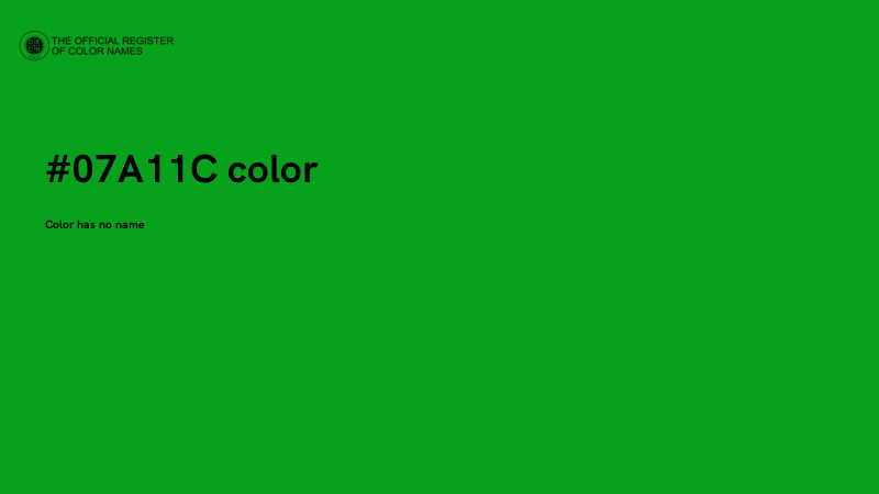 #07A11C color image
