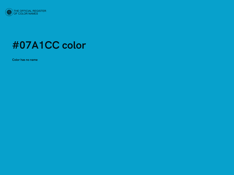 #07A1CC color image