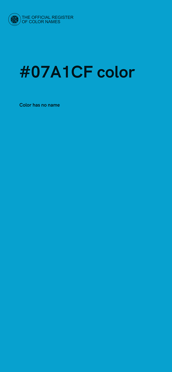 #07A1CF color image