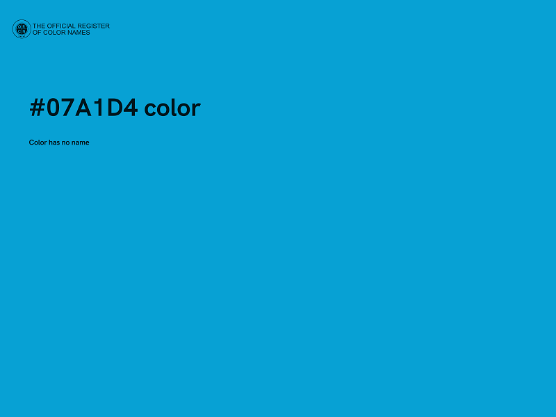 #07A1D4 color image