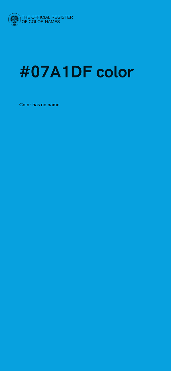 #07A1DF color image