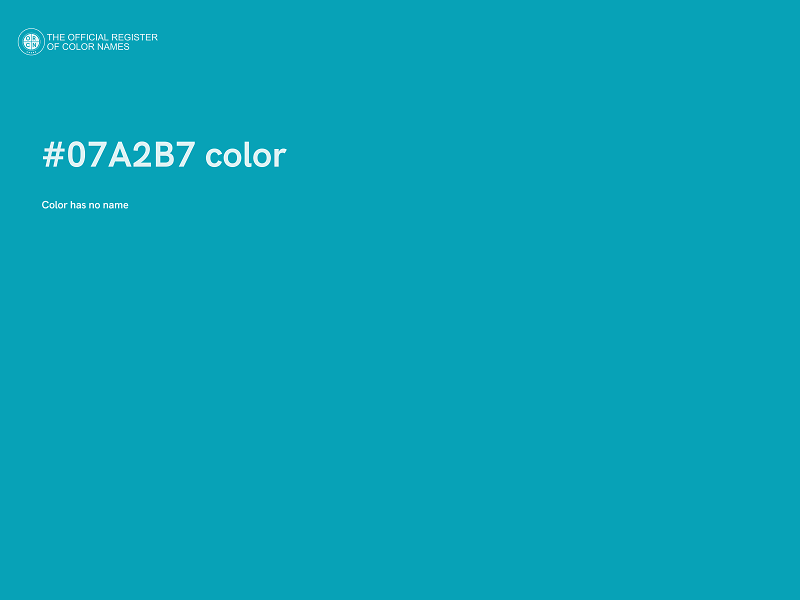 #07A2B7 color image