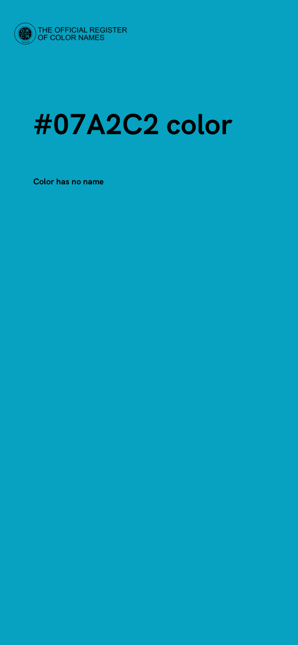 #07A2C2 color image