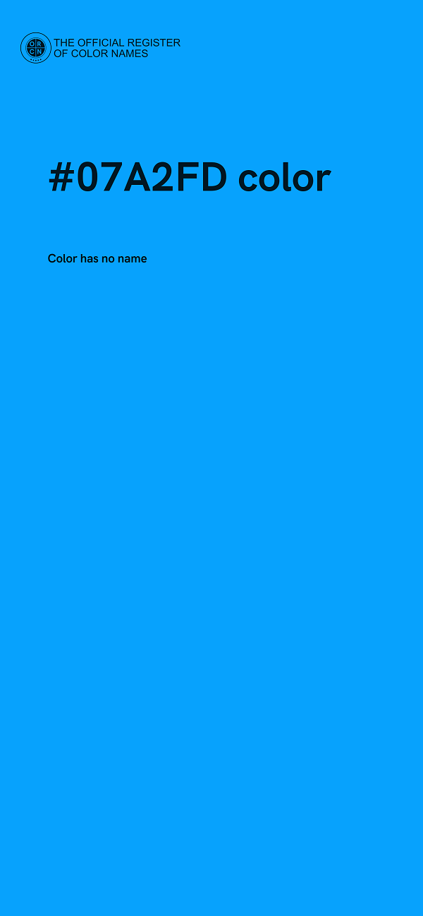 #07A2FD color image