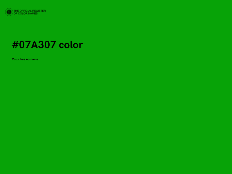 #07A307 color image