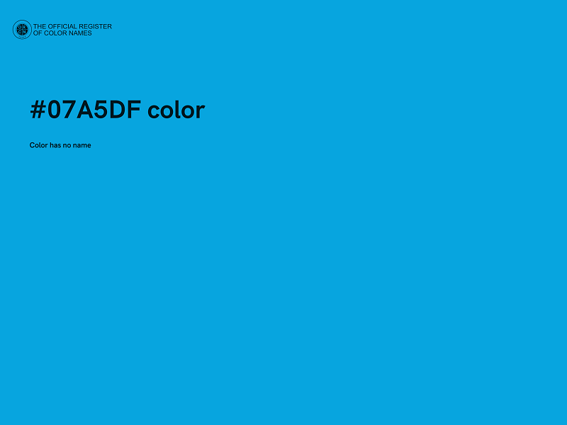 #07A5DF color image