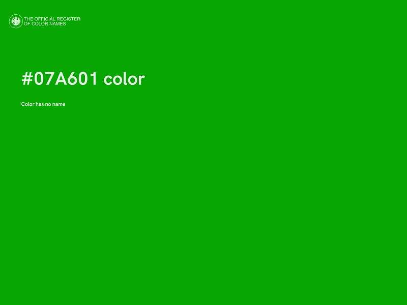 #07A601 color image