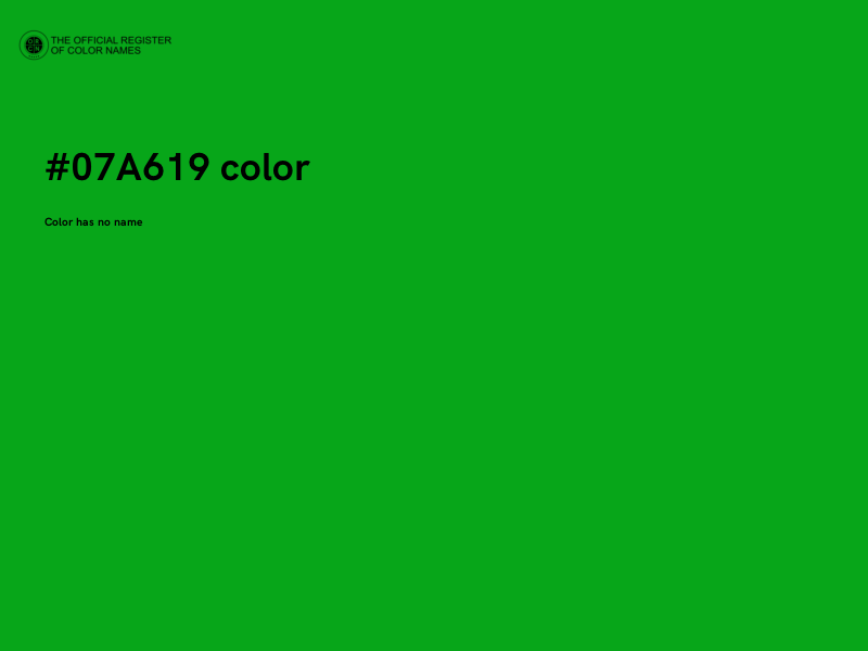 #07A619 color image