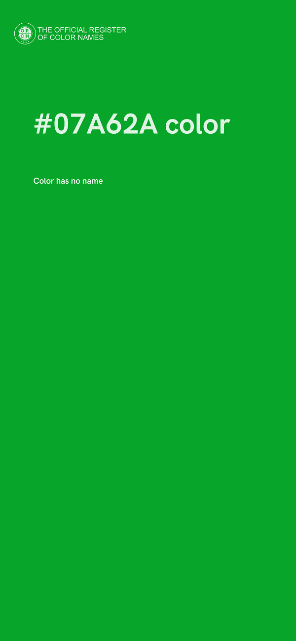 #07A62A color image