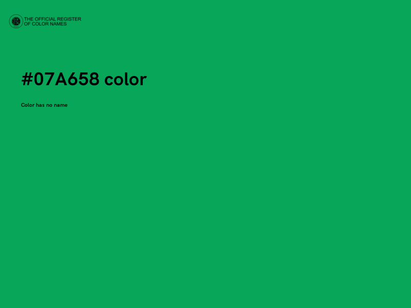 #07A658 color image