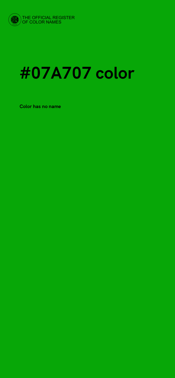 #07A707 color image