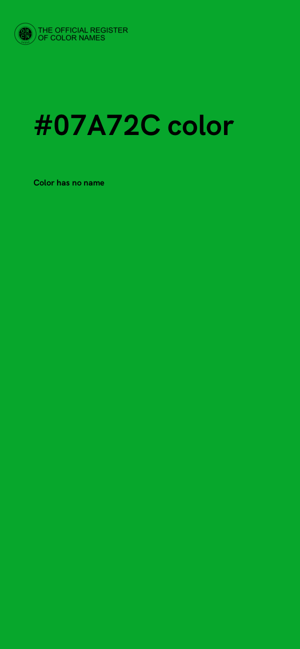 #07A72C color image