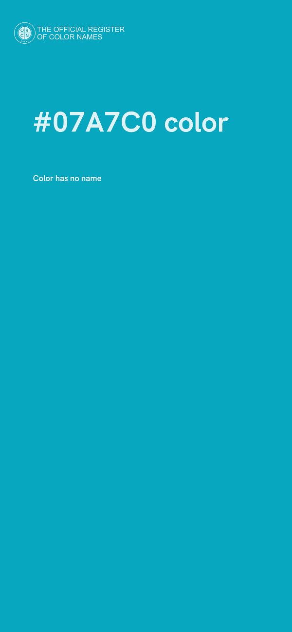 #07A7C0 color image