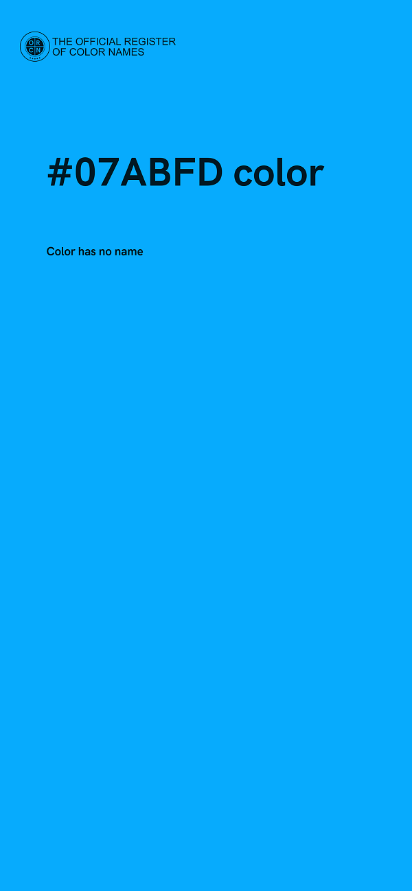 #07ABFD color image