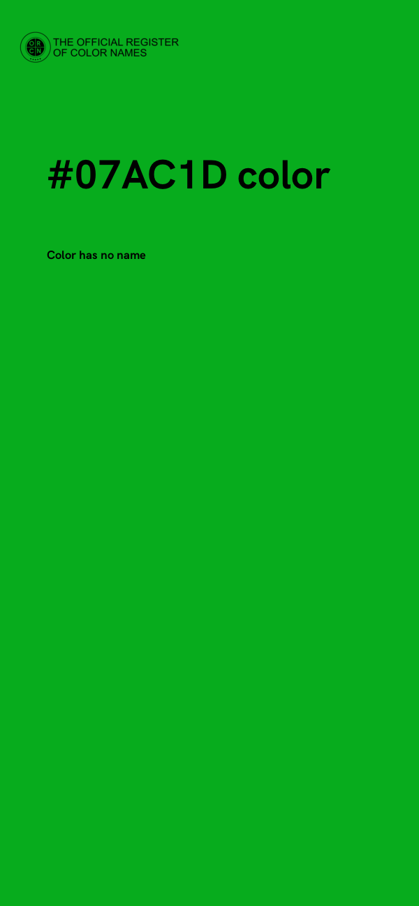 #07AC1D color image