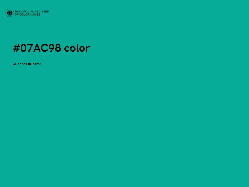 #07AC98 color image