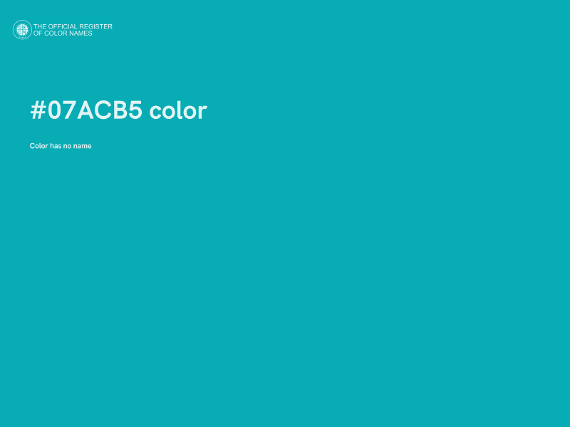 #07ACB5 color image