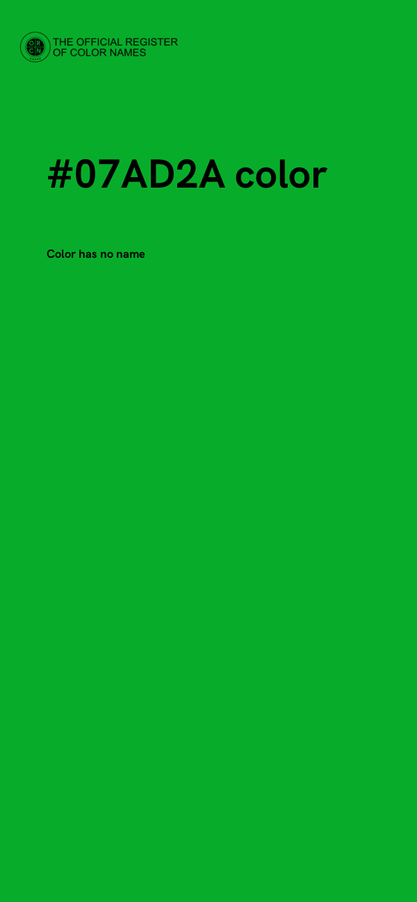 #07AD2A color image