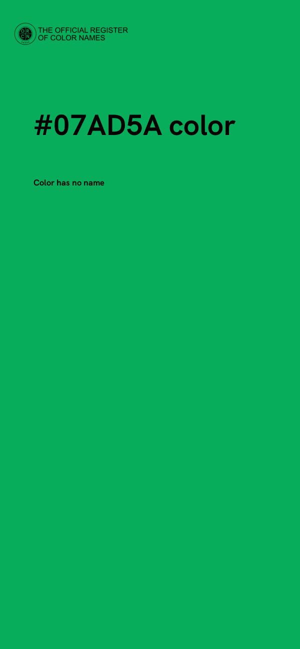 #07AD5A color image