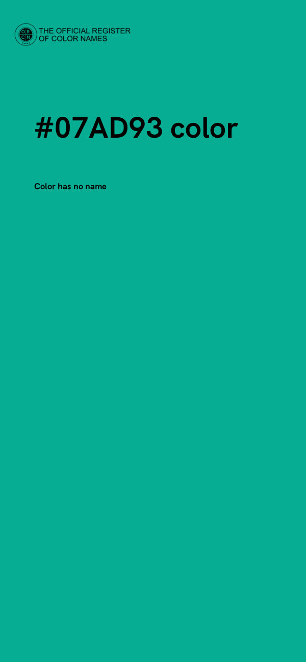 #07AD93 color image