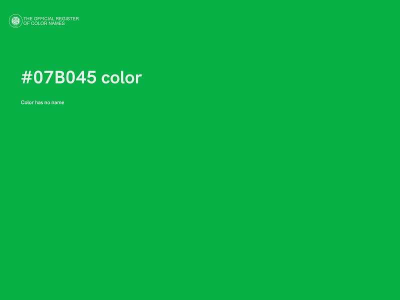 #07B045 color image