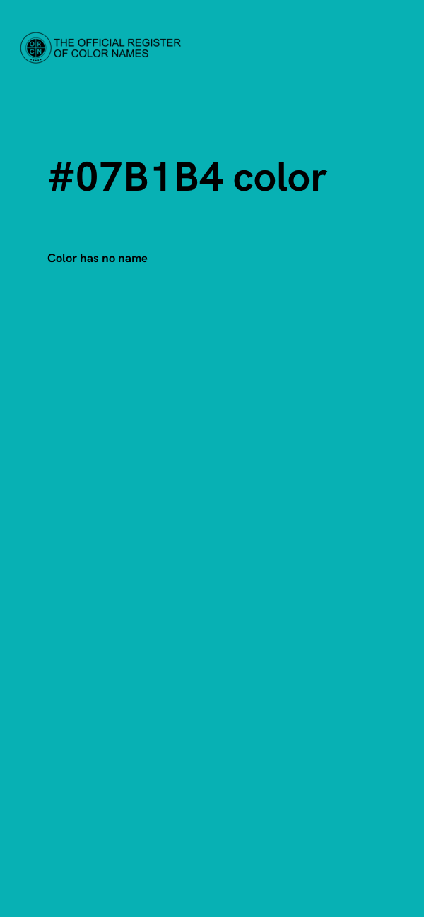 #07B1B4 color image