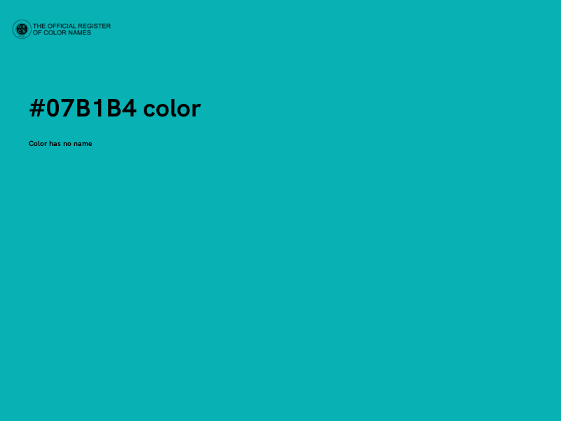 #07B1B4 color image