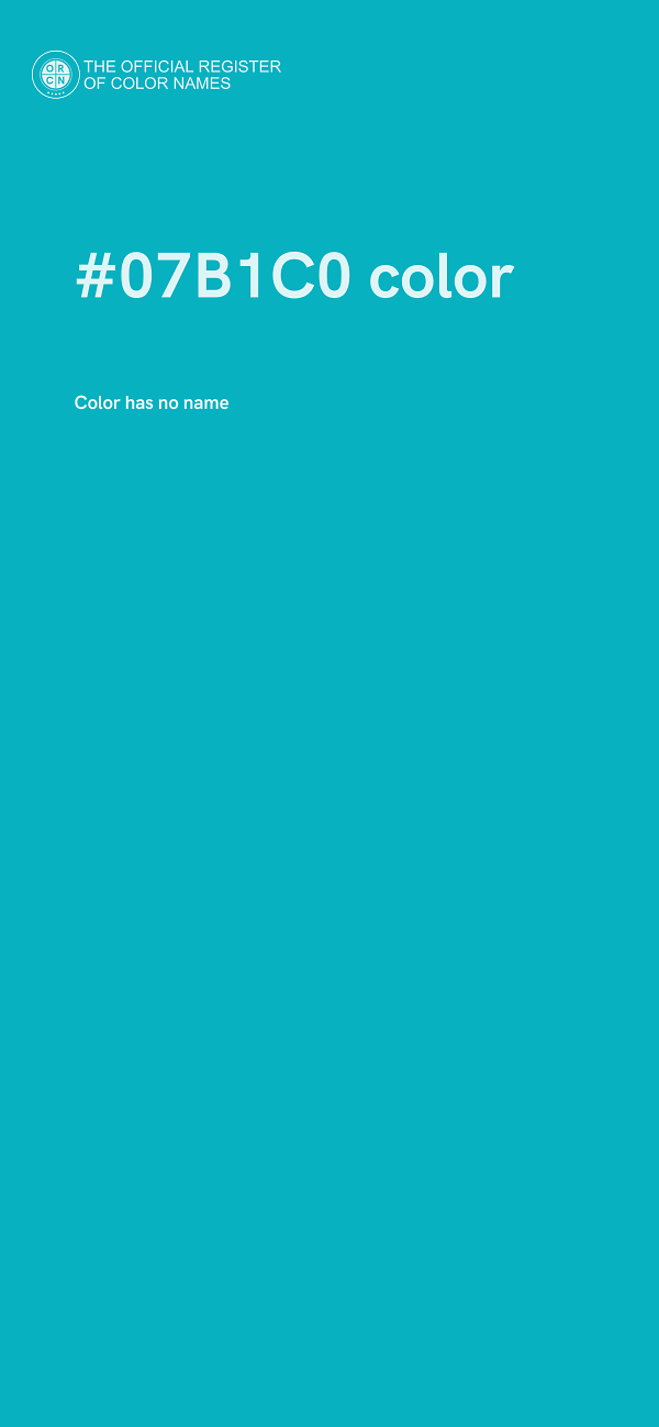 #07B1C0 color image
