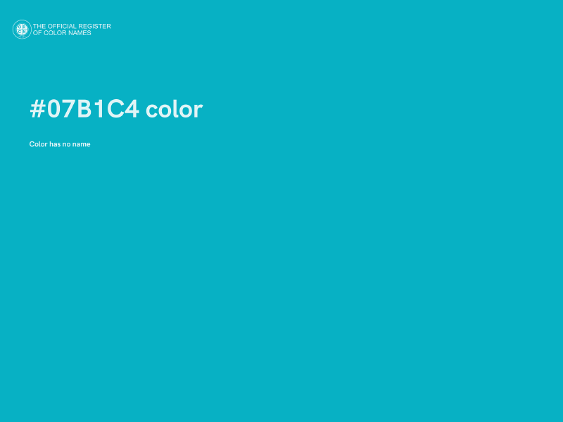 #07B1C4 color image