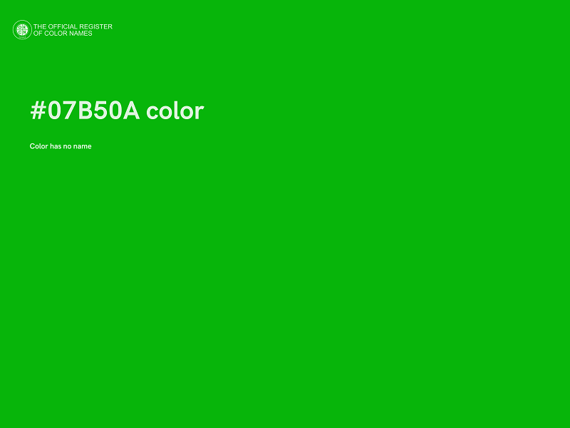 #07B50A color image