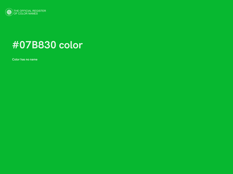 #07B830 color image