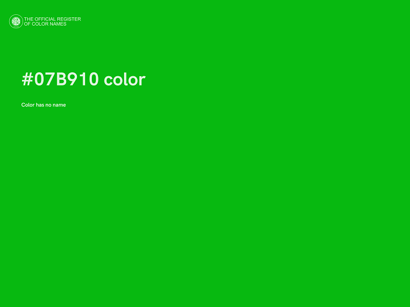 #07B910 color image