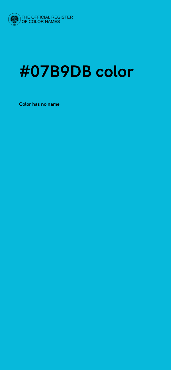 #07B9DB color image