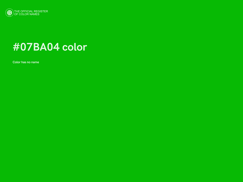 #07BA04 color image