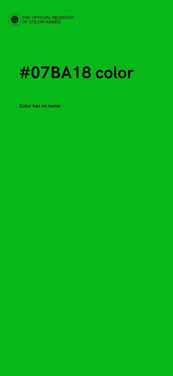 #07BA18 color image