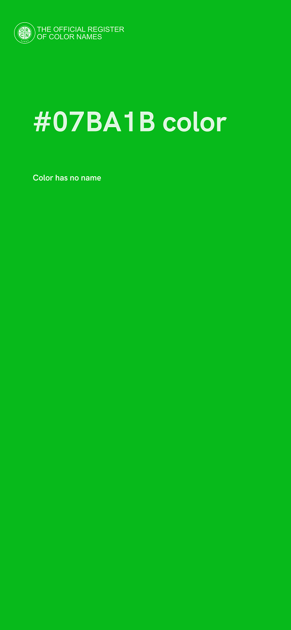 #07BA1B color image
