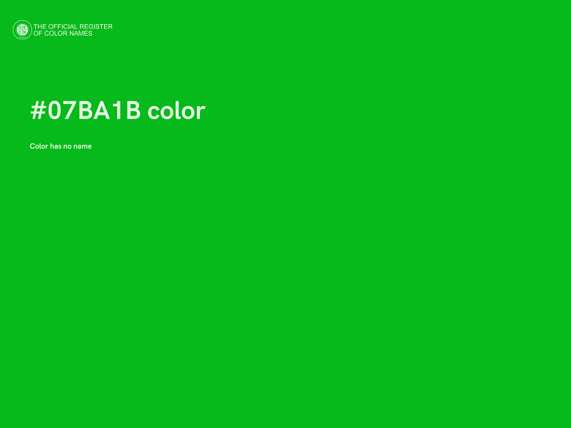 #07BA1B color image