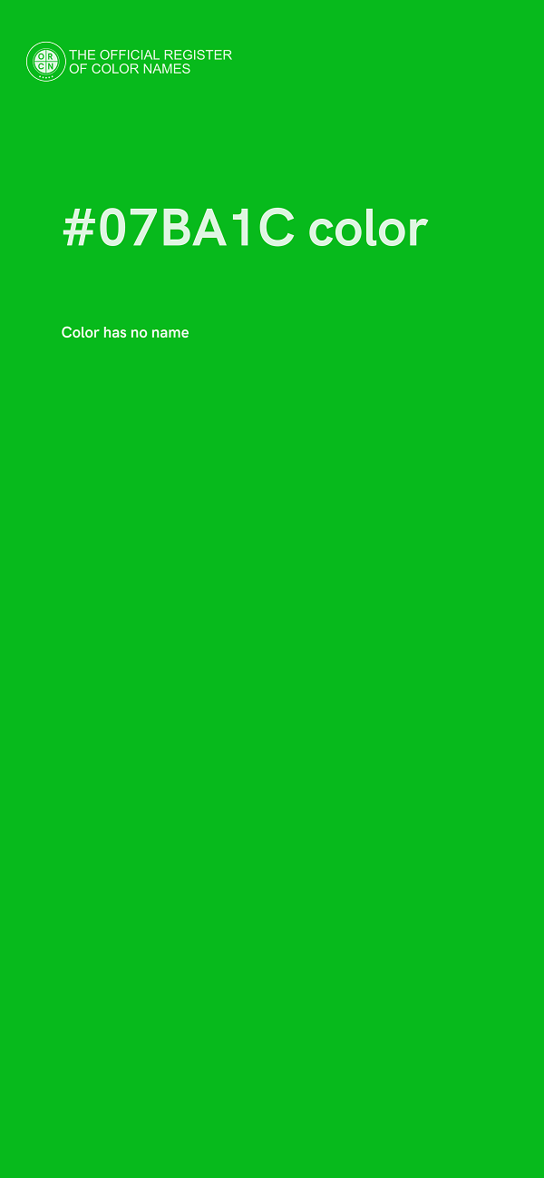 #07BA1C color image