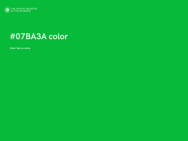 #07BA3A color image