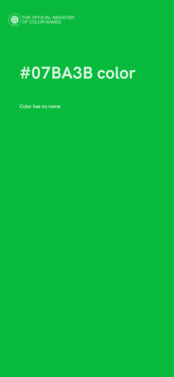 #07BA3B color image