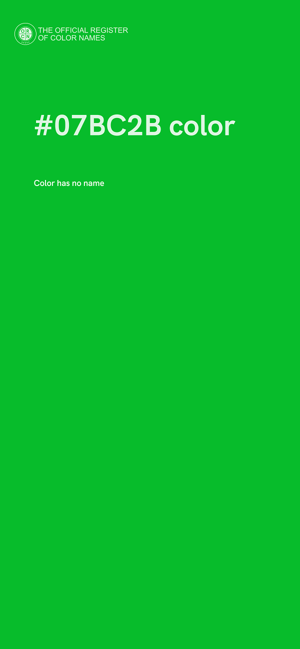 #07BC2B color image